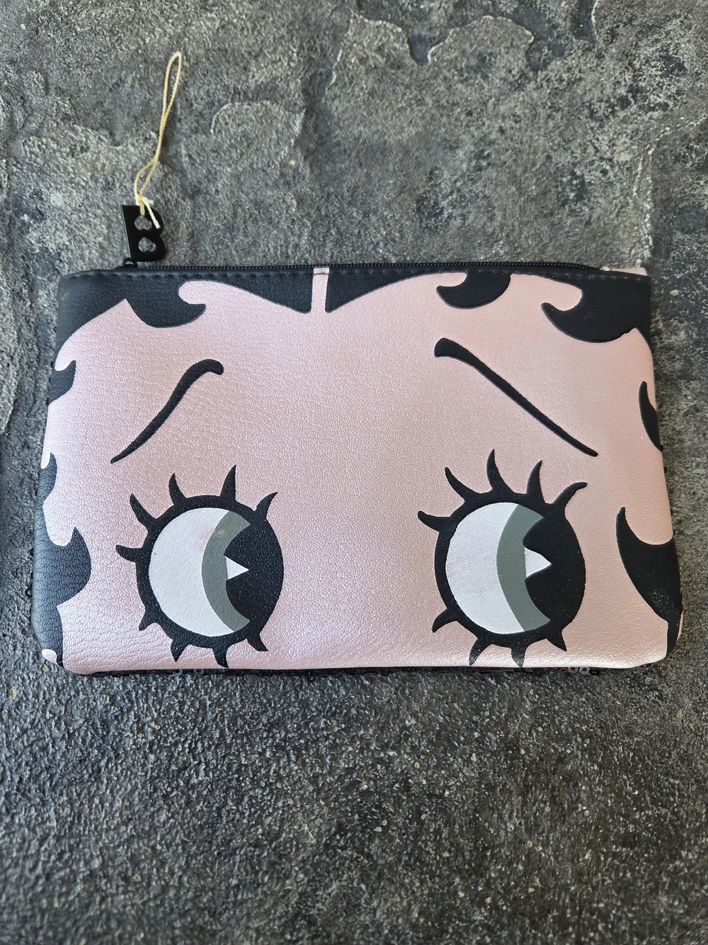 ipsy Betty Boop Eye Cosmetic Bag Sequins Back
